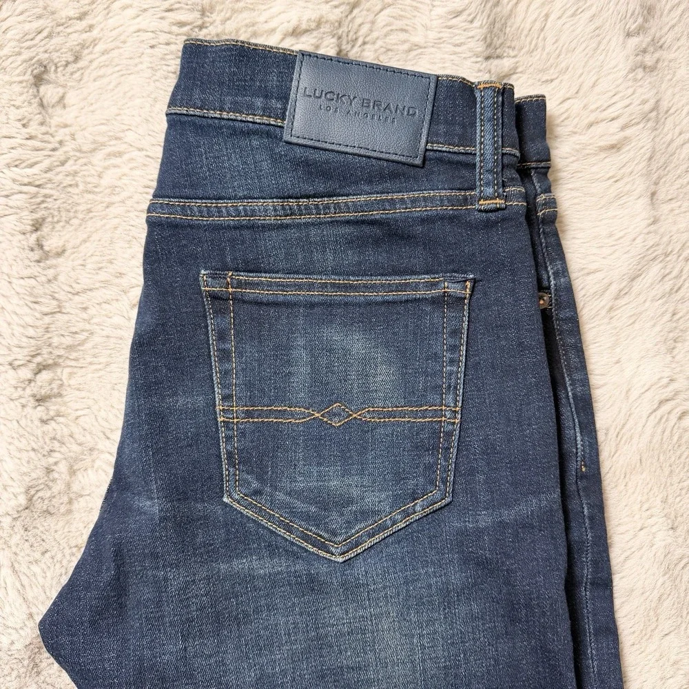 Lucky Brand 110 Slim‎ Jeans Men's 30x32 Dark Wash Denim Blue NWT $99